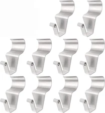 Vinyl Siding Hooks 10 Pack Heavy Duty Stainless Steel Low Profile No Hole Hanger
