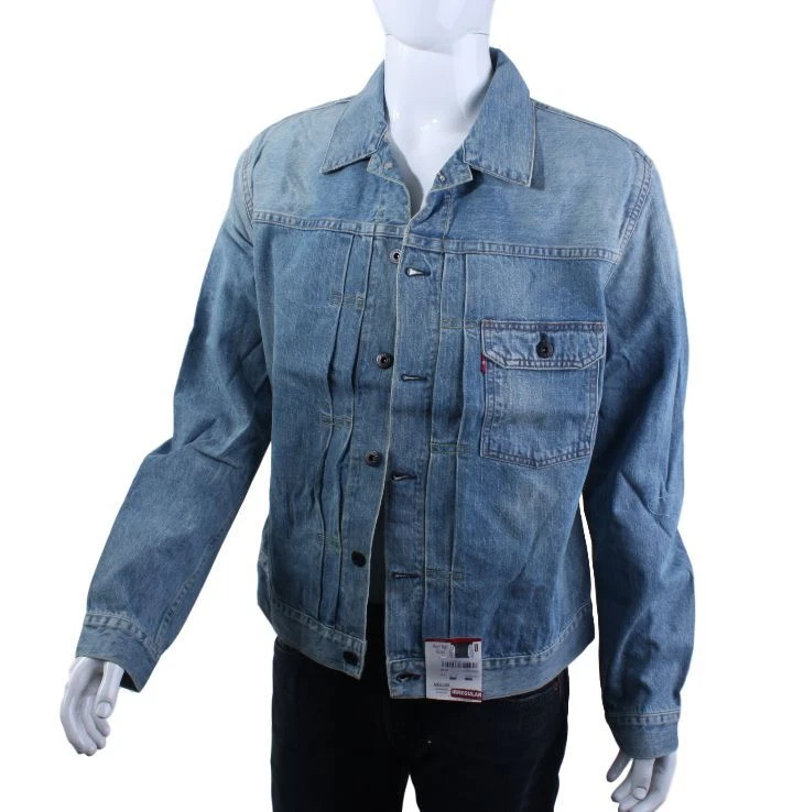 Original Levi s Herren Jeans Jacke Levis 201 Special Edition blau