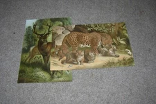 2x Prang Chromo Deer & Leopard