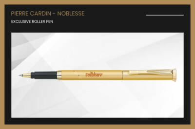 Pierre Cardin Noblesse Satin Gold GT Roller Ball Rollerball Pen New Original NIB