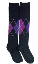 Knee Highs Socks Women  s Size 9-11 Argyle Knee Socks