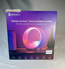 DEKALA Smart Lamp Alarm Clock Color Changing Speaker White Noise Bluetooth App