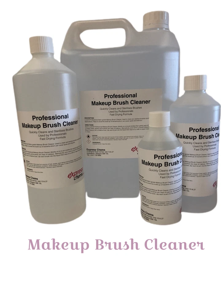 PROFESSIONAL MAKEUP BRUSH QUICK DRY CLEANER / STERILIZING LIQUID 500ml-20 Litre