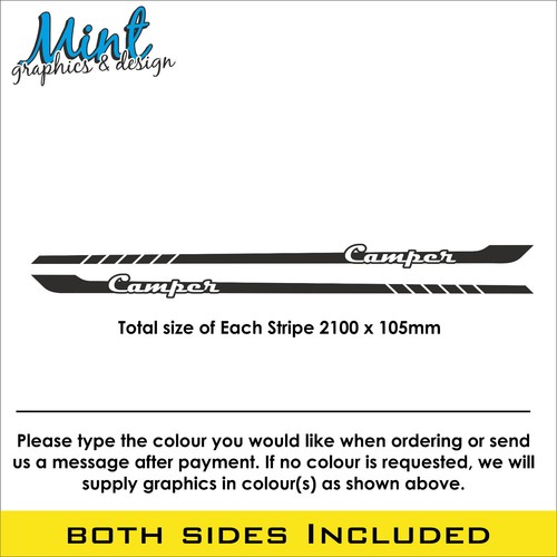 SWB Mercedes Vito Camper Wohnmobil Streifen Aufkleber Sticker Van Grafik 045 - Bild 2 von 4