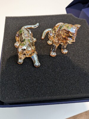SWAROVSKI KRISTALL ENTZÜCKENDE ''AMUR LEOPARD JUNGEN'' 5428542 NICHT MEHR PRODUZIERT SCS 2019 NEU