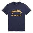 TRIUMPH SHIRT GENUINE TRIUMPH BURNHAM T-SHIRT NAVY BLUE TRIUMPH T SHIRT X-LARGE