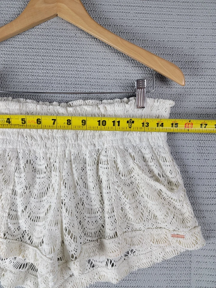 Roxy shorts lace pull-on size large casual semi-sheer beach - Image 2 of 4
