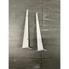 12 inch White Shelf Bracket for Slatwall 4pk
