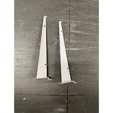 12 inch White Shelf Bracket for Slatwall 4pk