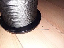 5 lfd. Meter VA Drahtseil 2mm, Bowdenzug Motorrad, Roller, Steuerseil Kajak, 