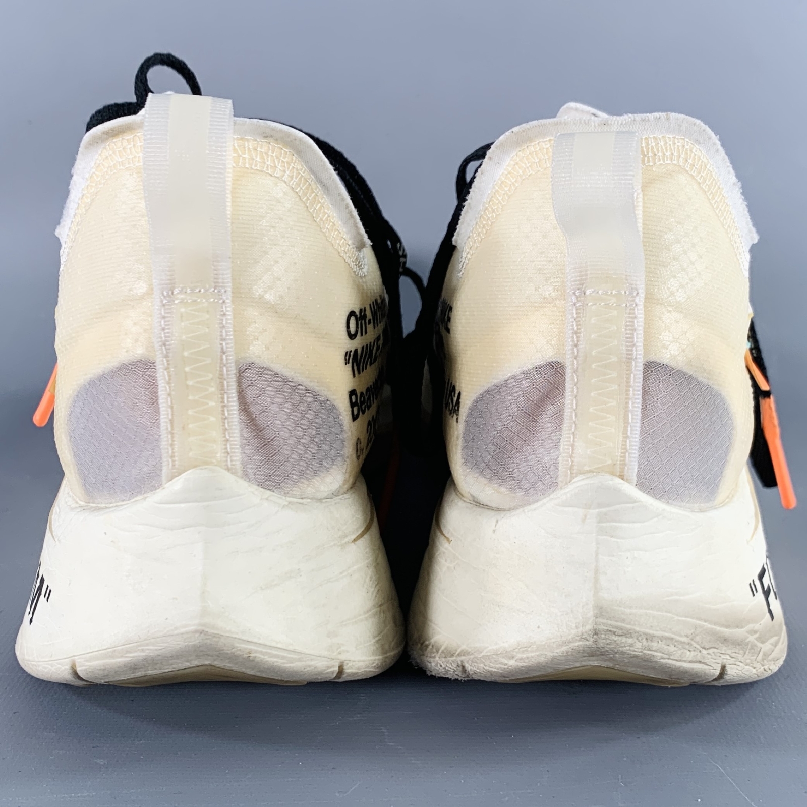 OFF WHITE X NIKE NIKE x OFF WHITE 2017 taglia 11 The Ten sneakers sportive bianche traslucide