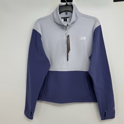 The North Face Alpine 100 1/4 Zip Cowl Size L Lilac Polartec Fleece Pullover