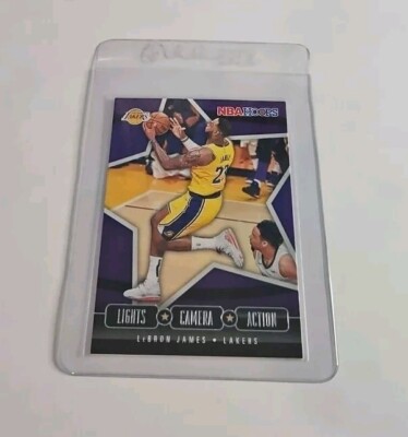 2020-21 Panini NBA Hoops Lights Camera Action #22 LeBron James | eBay