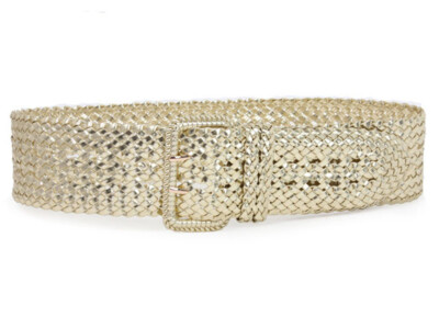 Women's 3'' Wide Hand Made Braided Square Buckle Belt