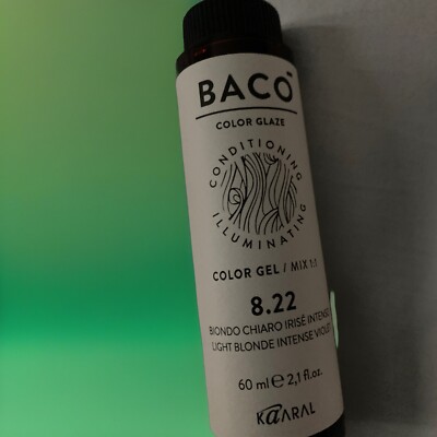 BACO Kaaral COLOR GLAZE 2.1 OZ, 8.22, Light Blonde Intense Violet