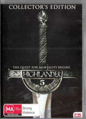 HIGHLANDER 5 - COLLECTOR'S EDITION -  NEW & SEALED REGION 4 DVD FREE LOCAL POST