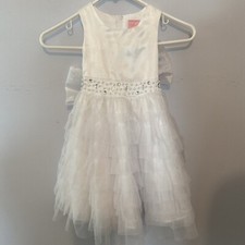 Kid's Dream Girl's Toddlers White Special Occasion Party Wedding Dress Sz 2