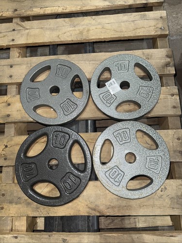 10lb X 4 Grip Plates 1” Standard Weight Plates (40lb Total) CAP BARBELL