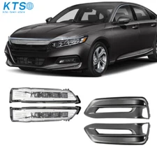 For Honda Accord 2018-2019 Front Bumper LED Fog Light Assembly DRL Right&Left