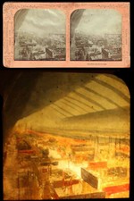 Vue stéréoscopique polyoramique EXPO UNIVERSELLE PARIS 1889 / GALERIE MACHINES