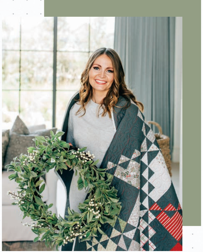 Moda CHRISTMAS EVE 5180 13 Gray Floral LELLA BOUTIQUE Quilt Fabric - Picture 3 of 9