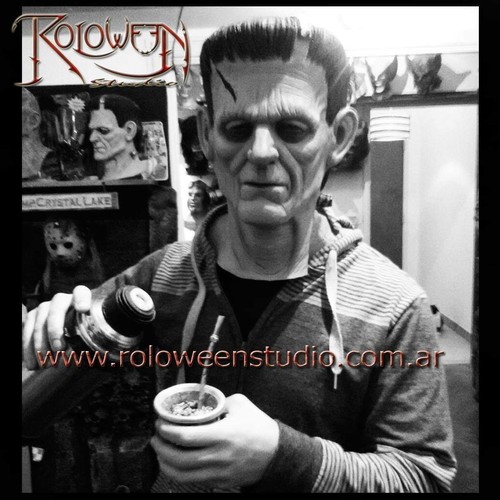 Frankenstein Boris Karloff latex mask / Universal Monsters / Halloween - Picture 4 of 9