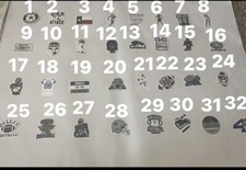 Dallas Cowboys Players and Team Logo Stickers Decals (ships from USA) (1)