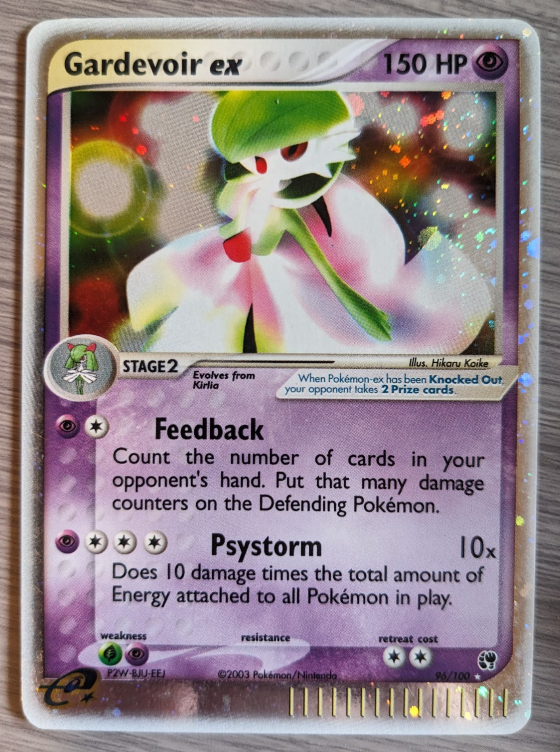 Pokémon Gardevoir ex 96/100 Sandstorm Holo LP