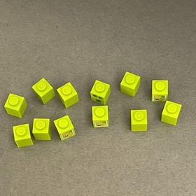 Lego 3005 30071 Lime Green Replacement Parts Pieces Lot of 12