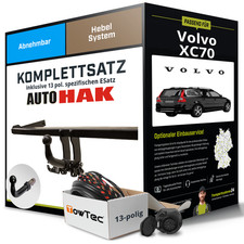 Für VOLVO XC70 Cross Country Typ 295 Anhängerkupplung abnehmbar +eSatz 13pol 00-
