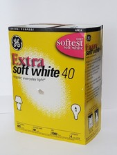 New GE Extra Soft White 40 Bulbs 4 Pack A19 485 Lumens