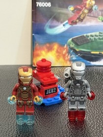 LEGO Marvel IronMan Extremis Sea Port Battle 76006 Set w/ Minifigs & Manual 100%