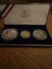 2008 Bald Eagle 3-Coin Proof Commemorative Set with $5 Gold Silver Dollar Coins