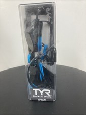 TYR Blackops 140 EV Racing Swim Goggles Adult Fit - Smoke Black Blue B10