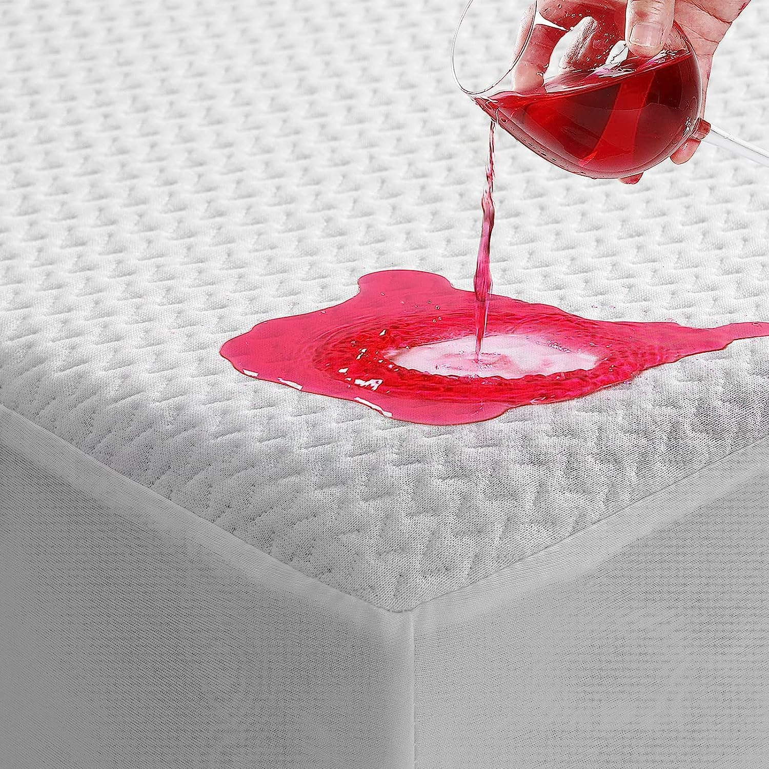 Waterproof Twin XL Mattress Protector with 3D Air Fabric for Breathable Comfort-image