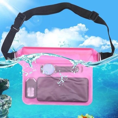 Wasserdichte trockene Gürteltasche Tasche für Schwimmen Strand Reise Handyhülle Halter UK
