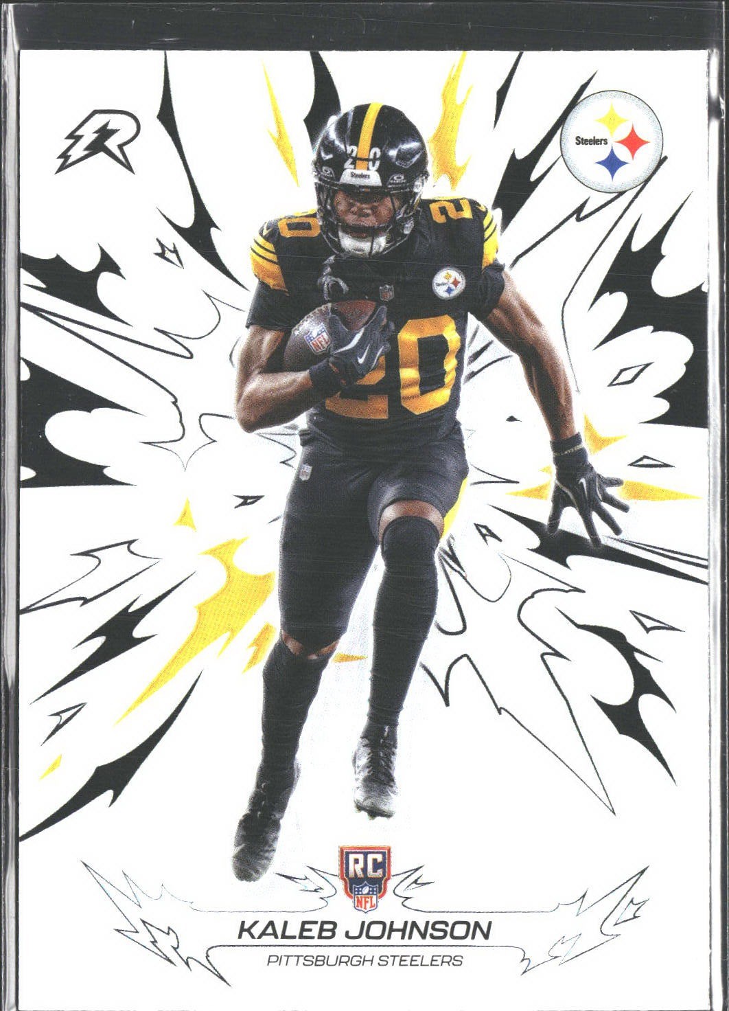 Kaleb Johnson 2025 Topps Resurgence #179 Refractor Pittsburgh Steelers