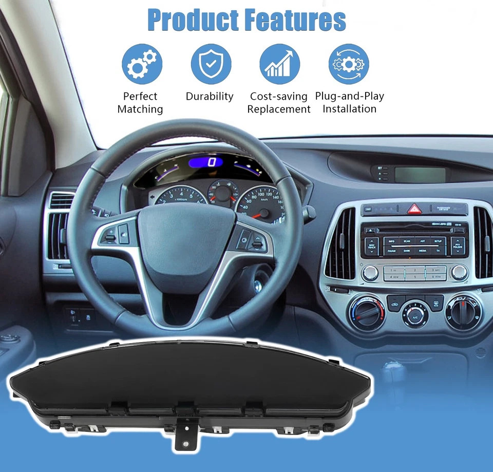 Speedometer Dash Display Gauge Instrument Cluster For Honda Civic Sedan 06-11 US