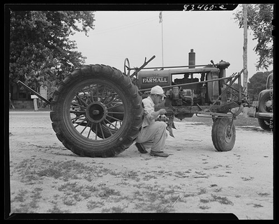 #ad Photo:Newport New Jersey vicinity . Edward Hanby fixing a tractor $12.99