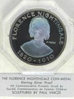 FLORENCE NIGHTINGALE Franklin Mint Great Women History Sterling Silver Medal 26g