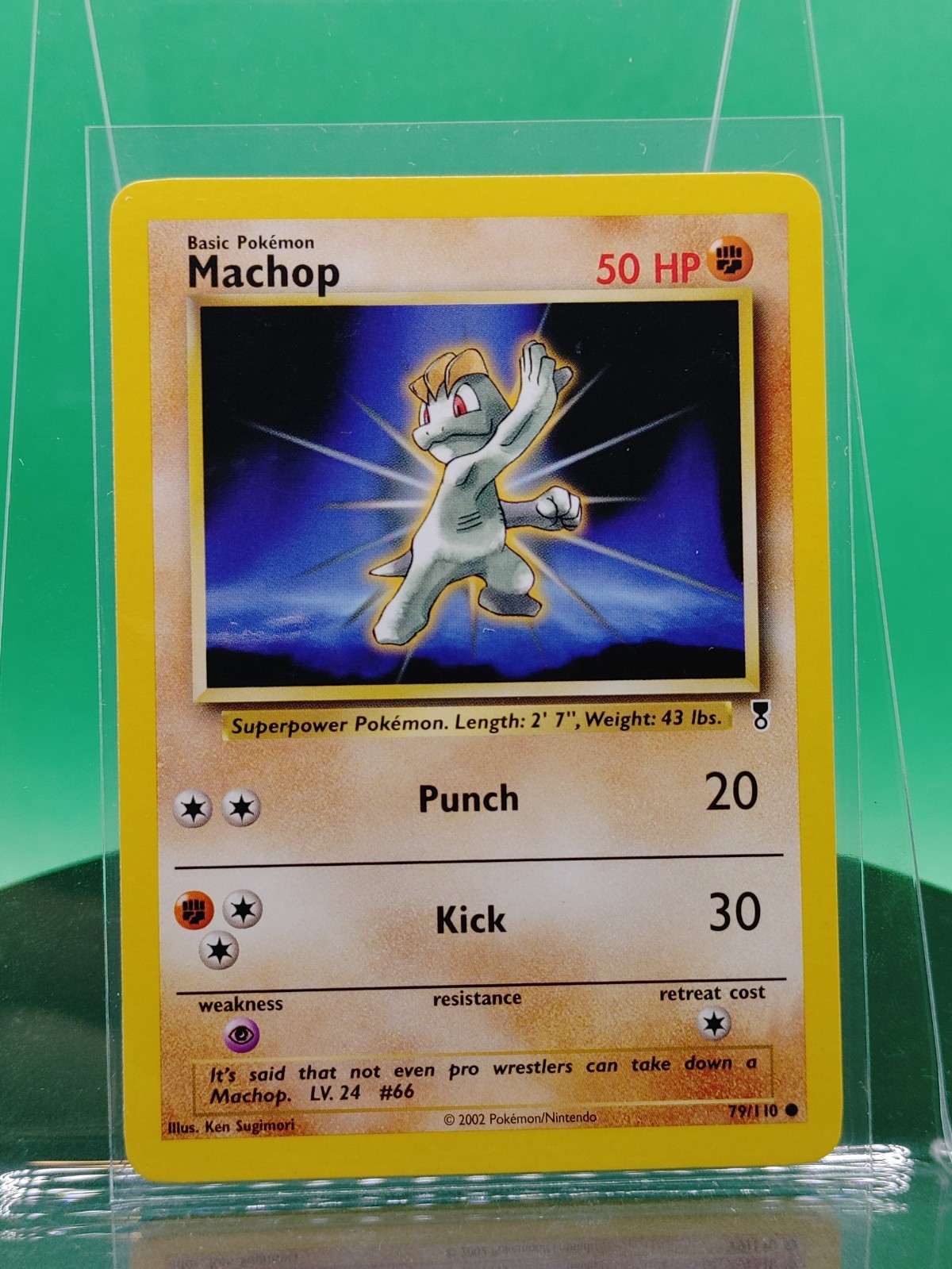 Machop 79/110 Legendary Collection Set Common 2002 English Pokemon Card WoTC