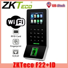 ZKTeco F22 WiFi + ID Fingerprint Access Control Attendance Clock 2.4-inch Screen