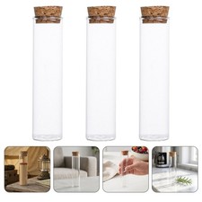 30 Pcs Small Bottle with Cork Lid Bottles Stoppers Glass Container Craft Corks