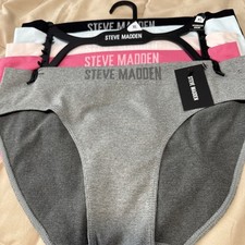 Steve Madden Panties 5 Pack Underwear Size XL Seamless Bikini Lingerie