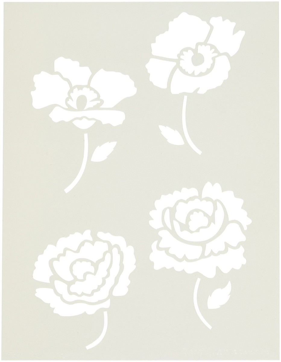 Laser Chimp Poppy Stencil 3D Mixed Media Poppy Craft For Remembrance ...