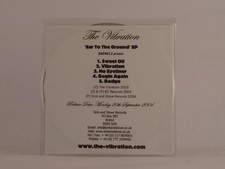 THE VIBRATION BAR TO THE GROUND (E90) 5 Track Promo CD Single including Picture