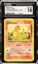 CGC 10 GEM MINT Charmander 70/110 Legendary Collection Vintage 2002 WOTC Pokemon on eBay