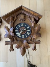 PHS Kuckucksuhr Schwarzwalduhr mit Holzpendel VINTAGE