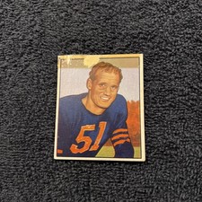 VINTAGE 1950 Bowman Football Ken Kavanaugh #137 (RC) CHICAGO BEARS POOR SHAPE