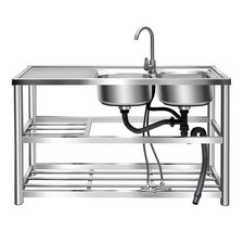 Stainless Steel Utility Sink Free Standing Kitchen Sink 304